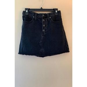 Madewell black Denim Skirt size 28
